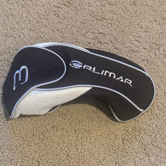 ORLIMAR  3 WOOD HEAD COVER   Black & White - Picture 1 of 3